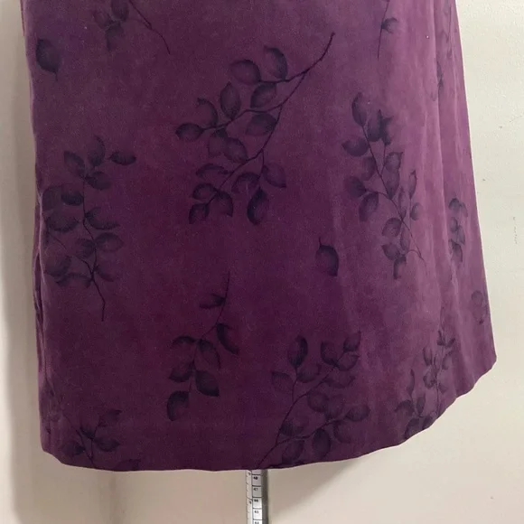 Vtg Y2K Whimsigoth Dark Floral Short Skirt Size 16 Fairy Grunge Witchy Fall Vamp - Picture 7 of 11